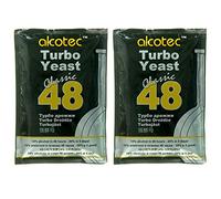 2 of Alcotec Turbo Yeast Classic 48, High-Performance Brewing Yeast, distilling, wine. 20% alcohol within 5 days