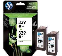 GENUINE PACK OF 2 HP 339 BLACK CARTRIDGES C8767EE FAST POSTAGE 2 YEAR GUARANTEE