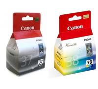 Canon PG-37 Black & CL-38 Colour Ink Cartridge Bundle Pack