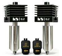 2-Pack 0.2mm P2S Hotend for Bambu Lab P2S Nozzle X2D/H2D/H2S/A1/A1 Mini
