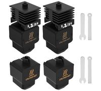 2 Pack 0.4 mm Combo Hotend Pressure Head Hot End Kit Extruder Upgrade High Temperature Hardened Steel Nozzle w/ 4 Piece Silicone Cover for P2S/H2D/H2S/A1/A1