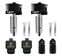 2 Pack 0.4MM Hotend for Bambu Lab H2D, Upgraded Hardened Steel Nozzle Print Head Hot End Assembly Kit with Extra 2PCS 0.4MM Nozzle for H2D Combo 3D Printer