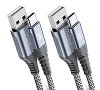 2-Pack 0.5M USB C Cable 3.1A Fast Car Charger Cable Compatible for iPhone 16 15 Plus Pro Max, Samsung Flip/Fold 7 6 5 4 3 S25 S24 S10 S20 S21 S22 S23 A16/15/14/13/12 A35/A34 A56/55/54, Pixel 9 8 7 6