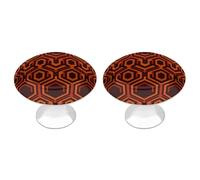 2 Pack 1.1 Inch (28 Mm) Round Shining Overlook Drawer Knobs Modern Kitchen Cabinet Knob Hardware Handles Decorative Furniture Knobs for Dresser, Cupboards, Wardrobes, Bifold Door, Closet Door