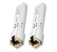[2 Pack]1.25/2.5/5/10G SFP+ to RJ45 Transceiver, Copper SFP+ Module, Cat.6a/7, up to 30m, for Cisco SFP-10G-T-S, MikroTik S+RJ10, Ubiquiti UF-RJ45-10G, Netgear AXM765, Netgear, TP-Link, Fortinet
