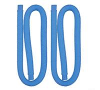 2 Pack 1.25 Inch Pool Filter Hoses, 117 Inch Replacement for Krystal Clear & for INTEX Pumps, Flexible Spiral Wound Tubing for 330-1000 GPH Filtration Systems(blue)