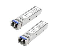 2 Pack 1.25G SMF 1310nm 20km SFP LC Industrial Module 1000Base-LX/LH Fiber Transceiver for Cisco GLC-LH-SMD, Meraki, Ubiquit, TP-Link, Netgear, Mikrotik and More with Working Temperature -40 to 167 ºF
