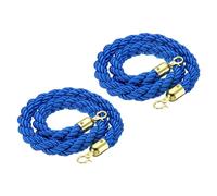 2-Pack 1.2m Blue s - Twisted Queue ment Cords for Visitor Direct, Crowd Control, Hotel Stanch - Ele Design for Event ment