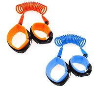 2 Pack 1.5m Anti Lost Wrist Link, Toddler Leash Wristband, Kid Safety Leash for Walking, Child Safety Rope Leash, Baby Hand Leash Outdoor Activities (Multi)