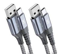 2-Pack 1.5M USB C Cable 3.1A Fast Car Charger Cable Compatible for iPhone 16 15 Plus Pro Max, Samsung Flip/Fold 7 6 5 4 3 S25 S24 S10 S20 S21 S22 S23 A16/15/14/13/12 A35/A34 A56/55/54, Pixel 9 8 7 6