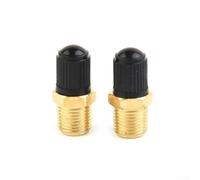 2-Pack 1/8 NPT Brass Air Compressor Tank Fill Valve with Core