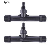 2 Pack 1 Inch Venturi Fertilizer Injectors Designed for Agricultural Irrigation Systems with Plastic Build Suitable for Integration into Existing Setups
