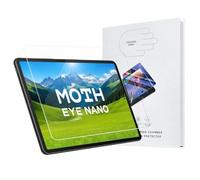 [2 Pack] 1 Pack Moth eye nano Screen Protector and 1 Pack HD Screen Protecto for iPad Air 13 Inch(6th/7th), 9H Tempered Glass Film with Ultra Fit Tray, Apple Pencil Support, Scratch Resistant