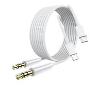 (2 Pack 10 ft) Aux to USB C Cable, Aux Cord for iPhone 16/15, USB C to 3.5mm Male Audio Jack Cable Compatible for Car/iPhone 16 Plus /16 Pro Max/Samsung Galaxy S23 S22 Note 20/ Pixel 5 XL