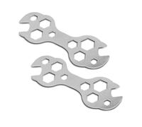 2-Pack 10-in-1 Multipurpose Bike Spanner Wrench Set | All-in-One Bicycle Repair Tool Kit for Easy Maintenance & On-The-Go Fixes | Durable, Portable Multi-Tool for Cyclists