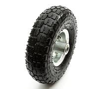 2 PACK 10 Inch 135kg Pneumatic Tyre & Wheel 4.10/3.50-4 Industrial Wheelbarrow