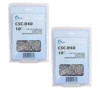 2-Pack 10-Inch Chainsaw Chain Replacement for Lynxx 63286 - (10", 3/8", 043", 40 Drive Links)