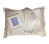 2 Pack 100% Bamboo Oxford Pillowcases, 400 Thread Count, Super Soft and Hypoallergenic, Standard Size 50x75cm with Envelope Closure (Champagne)