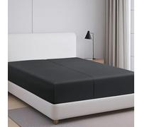 2-Pack 100% Egyptian Cotton Fitted Sheet TwinXL Size, 600 Thread Count Cotton Fitted Sheet Only,8”-16" Deep Pocket Sheet, Soft & Elastic Sateen Weave Bottom Sheet (Dark Grey)