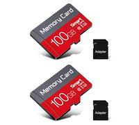 2 Pack 100GB TF Card with Adapter C10 Ultra High Speed U3 Flash TF Memory Card