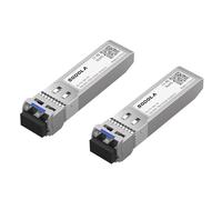 [2 Pack] 10G SFP LR Singlemode Module, 1310nm SMF, up to 10km, 10GBase-LR SFP+ Transceiver Compatible for Cisco SFP-10G-LR, Ubiquiti UniFi UF-SM-10G, Netgear, Meraki, Mikrotik, TP-Link and More