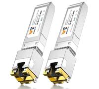 2 Pack 10G SFP+ to RJ-45 Transceiver, WTSFOPTC 1.25/2.5/5/10G-T Copper SFP+ CAT6a Module, Auto-Negotiation, Up to 30m, for Cisco SFP-10G-T-S, Ubiquiti UniFi UF-RJ45-10G, Meraki, TP-Link, Netgear