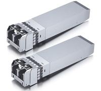 [2 Pack] 10Gtek 10Gb SFP+ SR Multimode Module, 850nm MMF Fiber LC 300-Meter | 10GBase-SR Transceiver, Compatible for Cisco SFP-10G-SR, Meraki, Ubiquiti UF-MM-10G, Mikrotik S+85DLC03D, Netgear and More