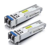 [2 Pack] 10Gtek 1Gb SFP LX Singlemode Transceiver, Fiber LC Module 10km | 1000Base-LX Gbic 1310nm, Compatible for Cisco GLC-LH-SMD, Meraki, Ubiquiti UniFi UF-SM-1G, Netgear AGM732F, Mikrotik and More