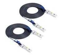 [2 Pack] 10Gtek 25Gb/s SFP28 DAC Passive Twinax Cable 2-Meter(6.5ft) | 25GBase-CR Direct Attach Copper Cable, Compatible for Cisco SFP-H25GB-CU2M, Ubiquiti UC-DAC-SFP28, Mikrotik and More
