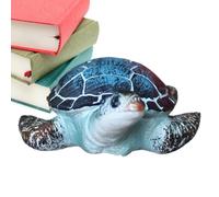 2 Pack 11.5x9.3x4cm Resin Turtle Ornaments - Fish Tank Turtle Statue, Small Turtle Figurines Ornament, Animal Figurine Turtle Decor, Small Turtle Decor, Blue Turtle Ornament For Flower Pot Living Room