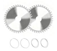 2-Pack 115mm Circular Saw Blades for Angle Grinder | 40T Carbide Tipped Wood Cutting Discs | Woodworking Tools for Hardwood, Plywood & Plastic | 22.23mm Arbor