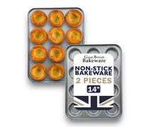2 Pack 12 Hole 36cm Yorkshire Pudding/ Cake Tray
