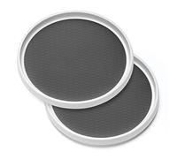 2 Pack, 12-Inch Non-Skid Lazy Susan Organizers - Turntable Rack for Pantry Organization and Storage, Kitchen, Fridge, Cabinets, Bathroom Makeup Vanity Countertop, Under Sink Organizing, Spice Rack