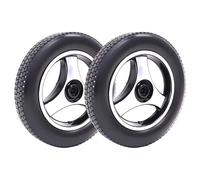 2 Pack 12 Inch Wheelchair Wheels Replacement, 12 1/2 X 2 1/4 Polyurethane Solid Tire, Anti-Puncture Rear Wheel for Electric Wheelchair