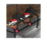 2-Pack 12-Inch Woodworking Bar Clamps Set Quick Release One-Handed Operation,