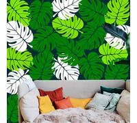 2 Pack 12 x 16 Inch Large Palm Leaf Stencil for Painting on Walls - Reusable Tropical Plant Jungle Design for Furniture, Canvas, Wood - Giant Wall Stencils
