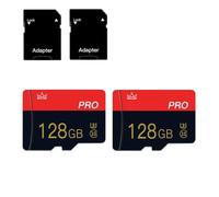 2 Pack 128GB Micro SD Card with Adapter High Speed Memory Card,C10 A1 TF Card for Camera/Dash Cam/Smartphone/Tablet/Drone（128GB*2