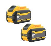 2-Pack 12Ah 20V-60V Cordless Power Tool Replacement Battery Compatible With Dewalt DCB606/DCB609/DCB612