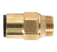 2 PACK - 12mm x 3/8" SuperThread Straight Adapter - Pneumatic Brass Coupling Set
