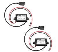 2-Pack 12V 24V DC to 5V 3A USB Female DC Converter Adapter Buck Module