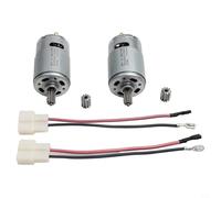 2-Pack 12V RS550 High Speed DC Gearmotor 30000RPM with Copper Wire and Quick Connect Cables for Fisher Price Wheels Ride On Car Upgrade Replacement Parts