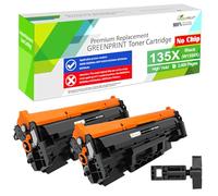 2 Pack 135X W1350X [NO CHIP, with Special Tools]Compatible Toner Cartridges 2400 Pages for H P M209dw M209dwe M234dw M234sdw M234sdn【Can't Work with H P + Printer Model End with ''e'' 】