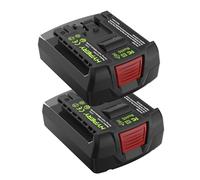 2-Pack 14.4 V 4000 mAh Replacement Li-ion Battery for Bosch PB360S, BAT607, BAT614, GDR 14.4 V-LI, GDS 14.4 V-LI, GSB 14.4 VE-2-L, GSR 14.4 V-LI, 17614-01, 25614, 26 614, 2, 2607336077, 2607336078
