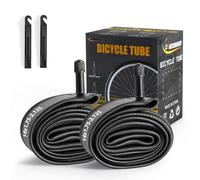2 Pack 14 Inch Bike Tube AV32mm Schrader Valve, Bicycle Inner Tube with 2 Tire Levers Fit 14 x 1.75/1.9/1.95/2.0/2.1/2.125, Butyl Rubber Inner Tube for Kids/Mountain/MTB Bike