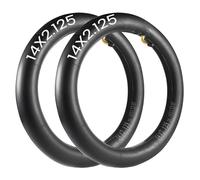 2-Pack 14 x 2.125 Bike Inner Tube,14 Inch Electric Bike Replacement Tubes with Angled Valve Stem Compatible with Electric Scooters, E-Bike Tire Tube and More