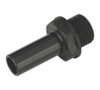 2 Pack - 15mm Stem To 1/2" Bsp Thread Adapter - Air Ring Main Pipe Male Coupling