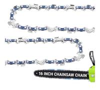 2 Pack 16 Inch Chainsaw Chain 3/8" LP Pitch .050" Gauge 56 Drive Links - Manganese Steel Low-Kickback Replacement Chains for Craftsman, Poulan, Husqvarna, Echo, Ryobi, Greenworks, Homelite, and More