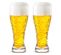 2-Pack 17oz Beer Pint Glasses - Pilsner & Craft Beer Mug for Strong Beer, Ideal Drinking Gift for Brother, Son & Father, Classic Glass for Ale and Lager