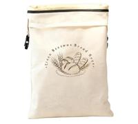 2 Pack 17x13 Inch Reusable Beeswax Bread Bags Sourdough Bread Bag with Zipper & Strap Natural Beeswax Coating on Organic Cotton Keeps Fresh