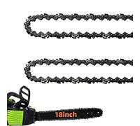 2 Pack 18 Inch Chainsaw Chain 62 Drive Links .050" Gauge, 3/8" Pitch, 18" Replacement Chain Low-Kickback Chainsaw Chains Compatible with Husqvarna, Echo, Poulan, Craftsman and more